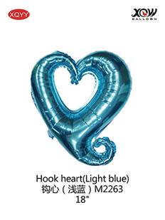 Hook heart��Light blue��