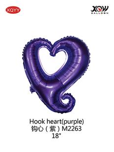 Hook heart��purple��
