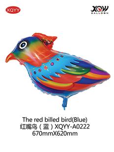 The red billed bird (Blue)