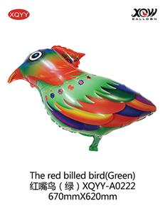 The red billed bird Green