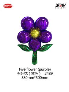 Five flowerpurple